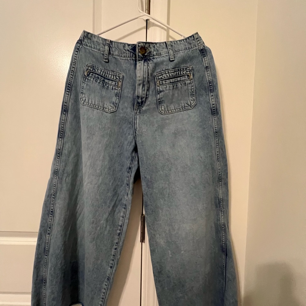 Old Navy Light Blue Flare Jeans